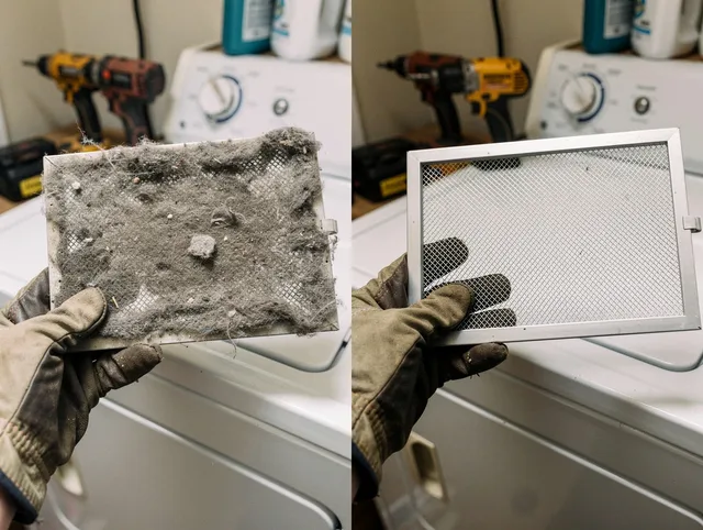 Professional lint trap cleaning by Southington Dryer Vent Cleaning in Southington