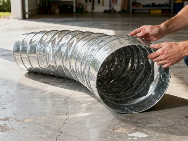Southington Dryer Vent Cleaning specialist using advanced equipment for thorough duct cleaning in Southington
